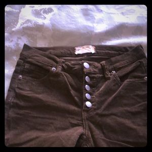 Free people corduroy pants brown size 24